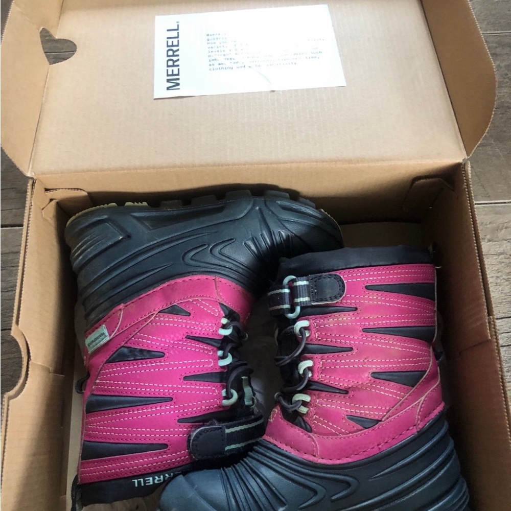 Merrell kids Waterproof Pink Winter Boots